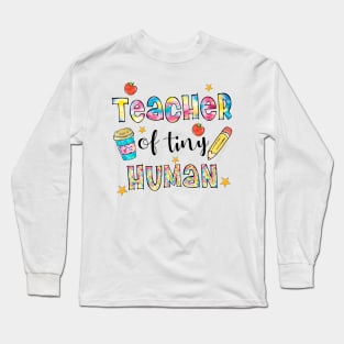 Teacher Quote Cute Funny, Kindergarten, 1st Grade Long Sleeve T-Shirt